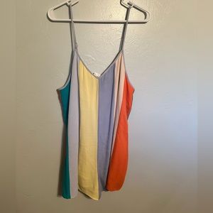 Multi Color Stripe Romper NWT